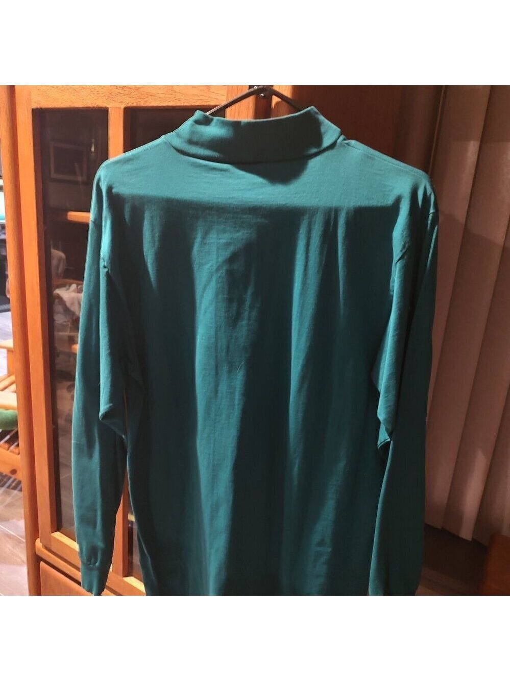 Vintage Dolphins NFL Mock Turtleneck Long Sleeve Shirt Large - Picture 2 of 5